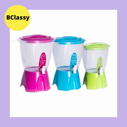 Elianware Heavy Duty Water Dispenser Jug Transparent Water Juice Dispenser 6.5Ltr Water Drinking