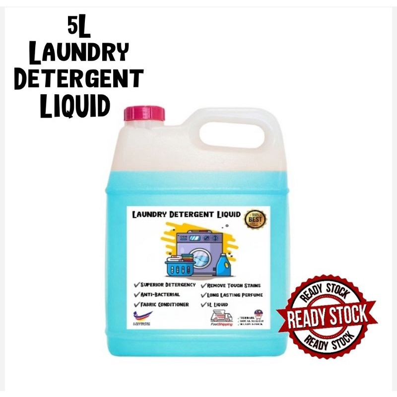 🔥SHIP.24HRS.KL🔥 Handmade Laundry Detergent Liquid 5L Shopee Malaysia