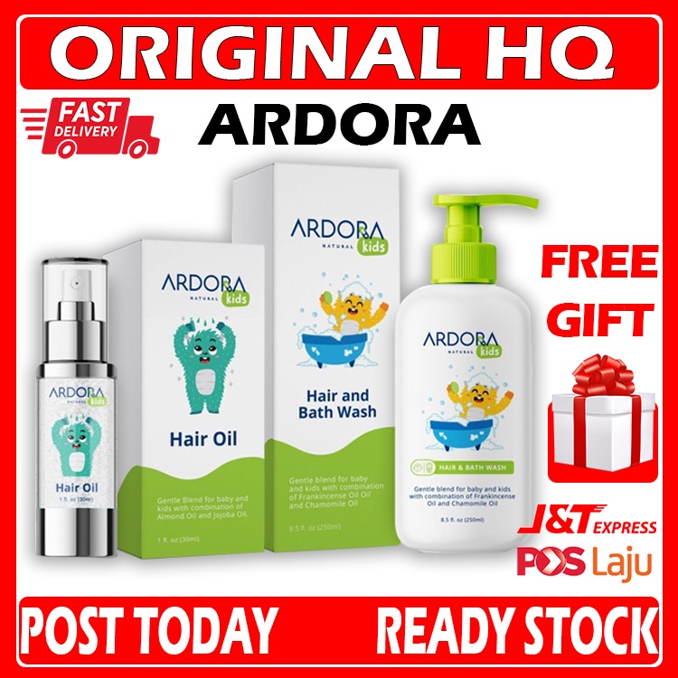 Ardora Hair Oil Bath Wash Untuk Baby Bayi Ardora Hair Oil & Bath Wash