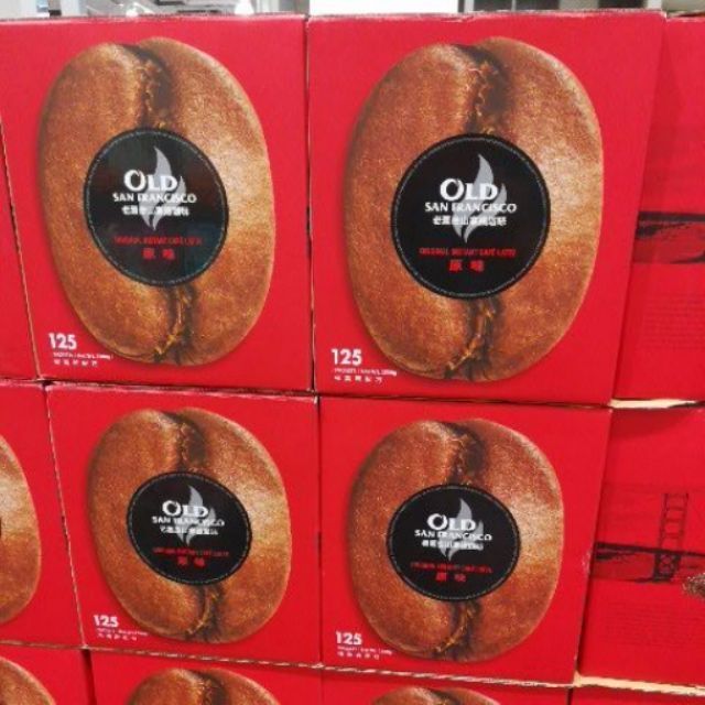 Invoice Costco Daigou Old San Francisco Original Latte 3In1 Coffee