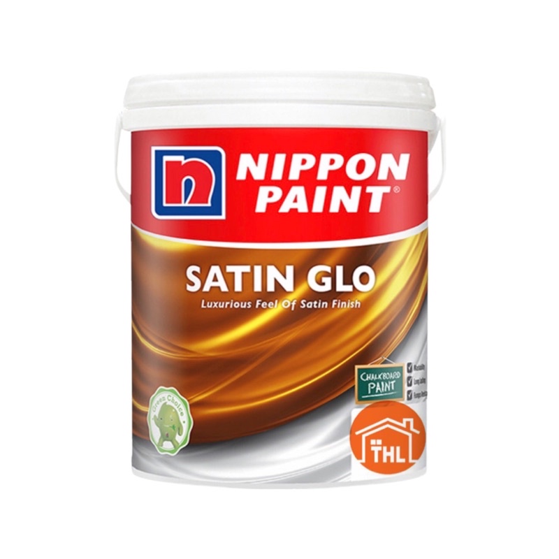 Nippon Satin Glo Interior Wall Paint 1L chalkboard Kilat Kotor