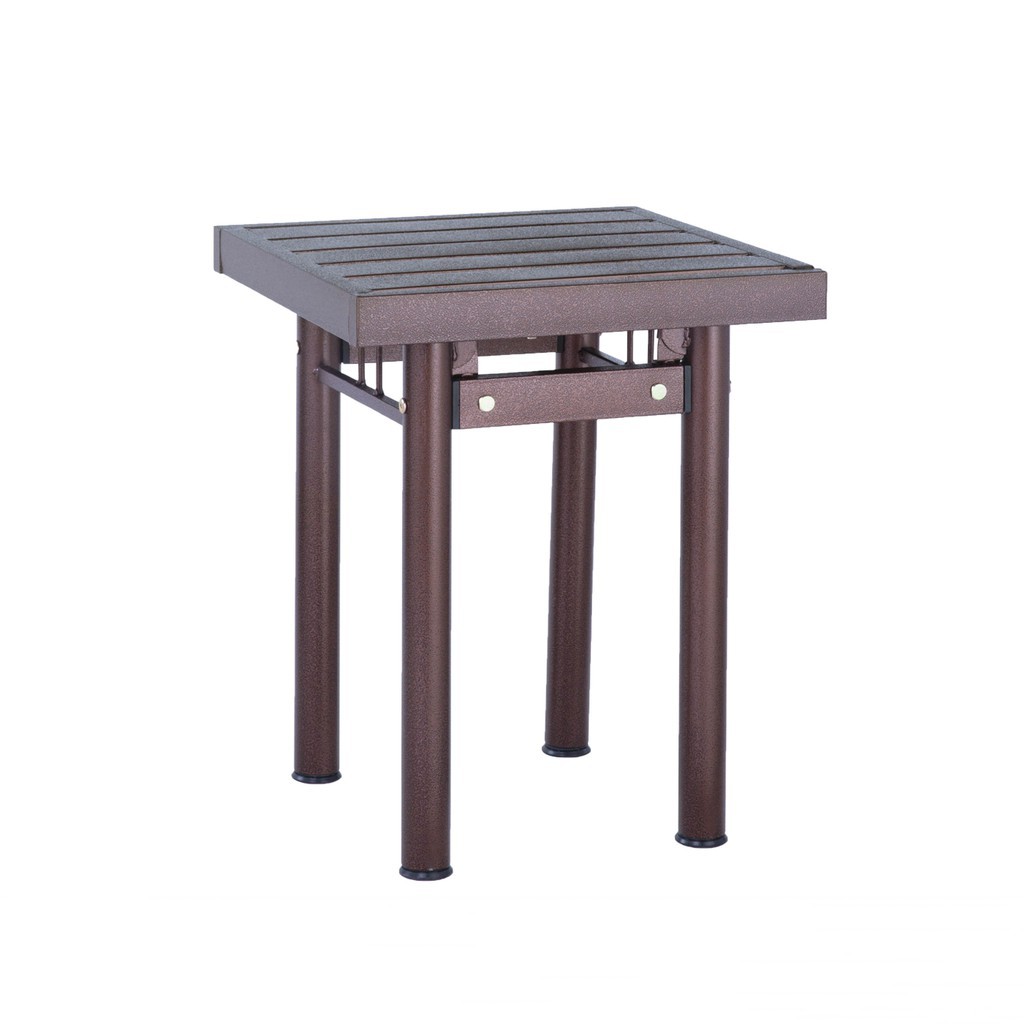 HASSIM Antique Brown Metal Side Table Living Room Table Coffee Table