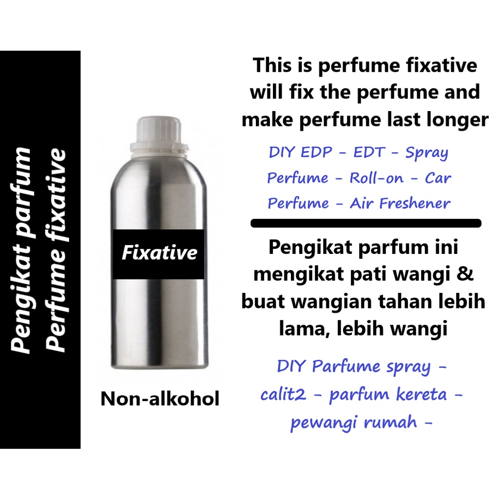 Pengikat parfum/Perfume fixative/bau tahan lebih lama Shopee Malaysia