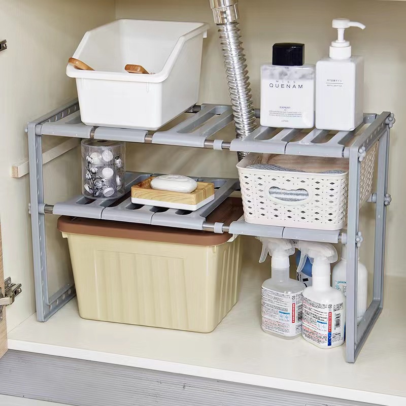 Under sink rack expandable sink rack Multipurpose kitchen rack Kitchen organizer Rack Dapur Rak