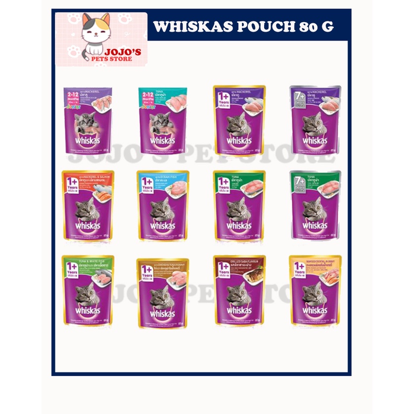 WHISKAS Wet Cat Food Pouch 80G Shopee Malaysia