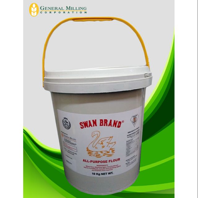 Swan All Purpose Flour Pail 10kg. Shopee Malaysia