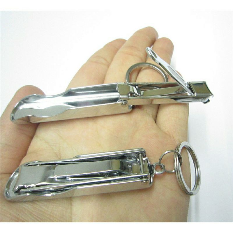 🇲🇾Cutter Fold Pedicure Manicure Scissor Keychain Gadget ring Tool