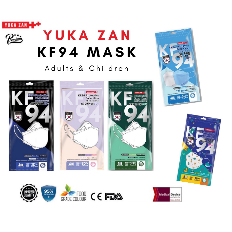 YUKA ZAN KF94 Protective Face Mask (10 pieces/pack) Shopee Malaysia