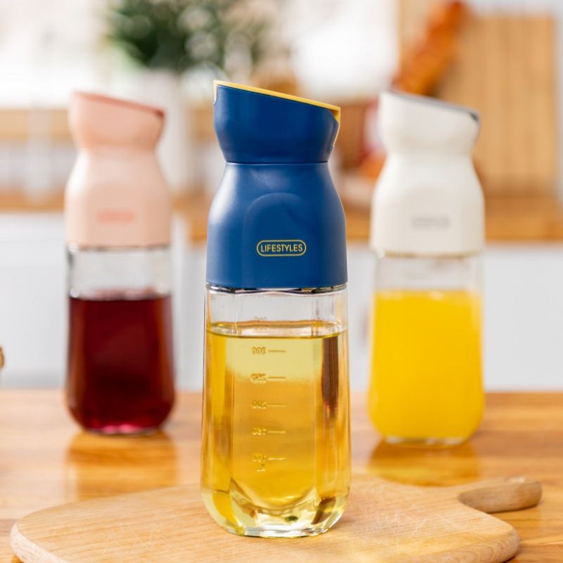 Automatic OpenOpen Sauce Bottle Helps The Oil From Flowing Greasy Out To The Mouth Of The