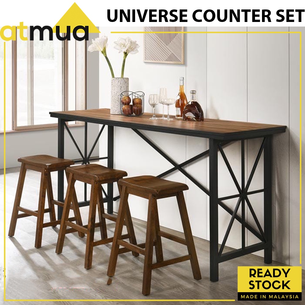 Atmua Counter Height Dining Set Island Table 6 Seater 4 Seater Swivel
