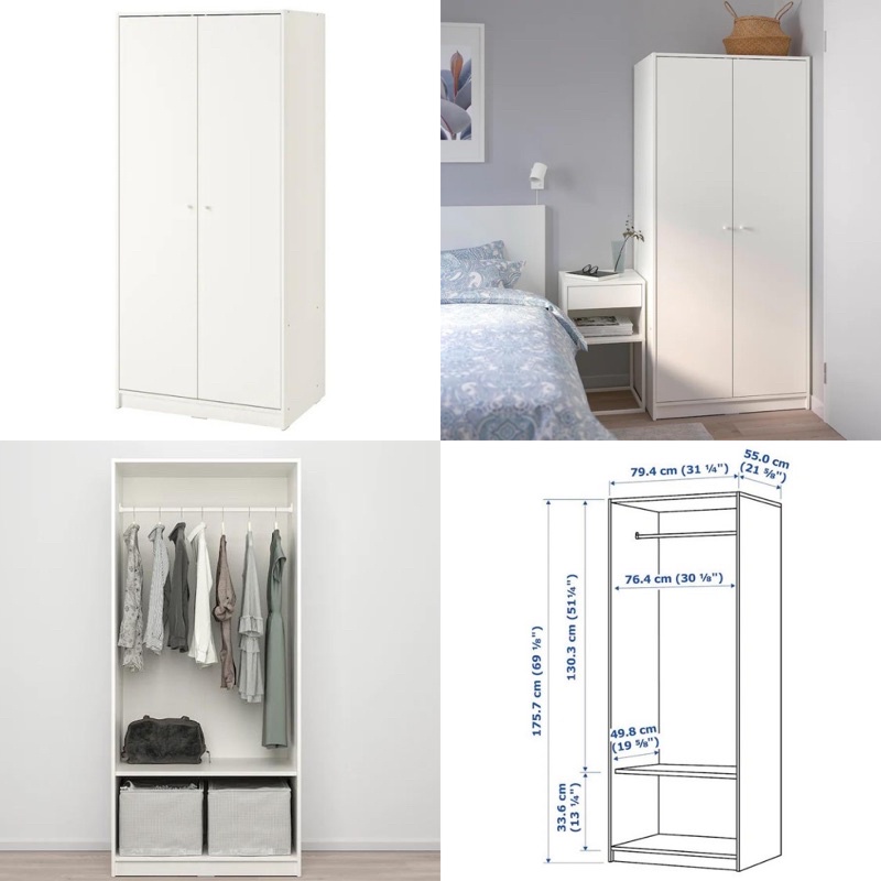 [INSTALLATION SERVICE AVAILABLE] IKEA KLEPPSTAD Wardrobe Sliding Door