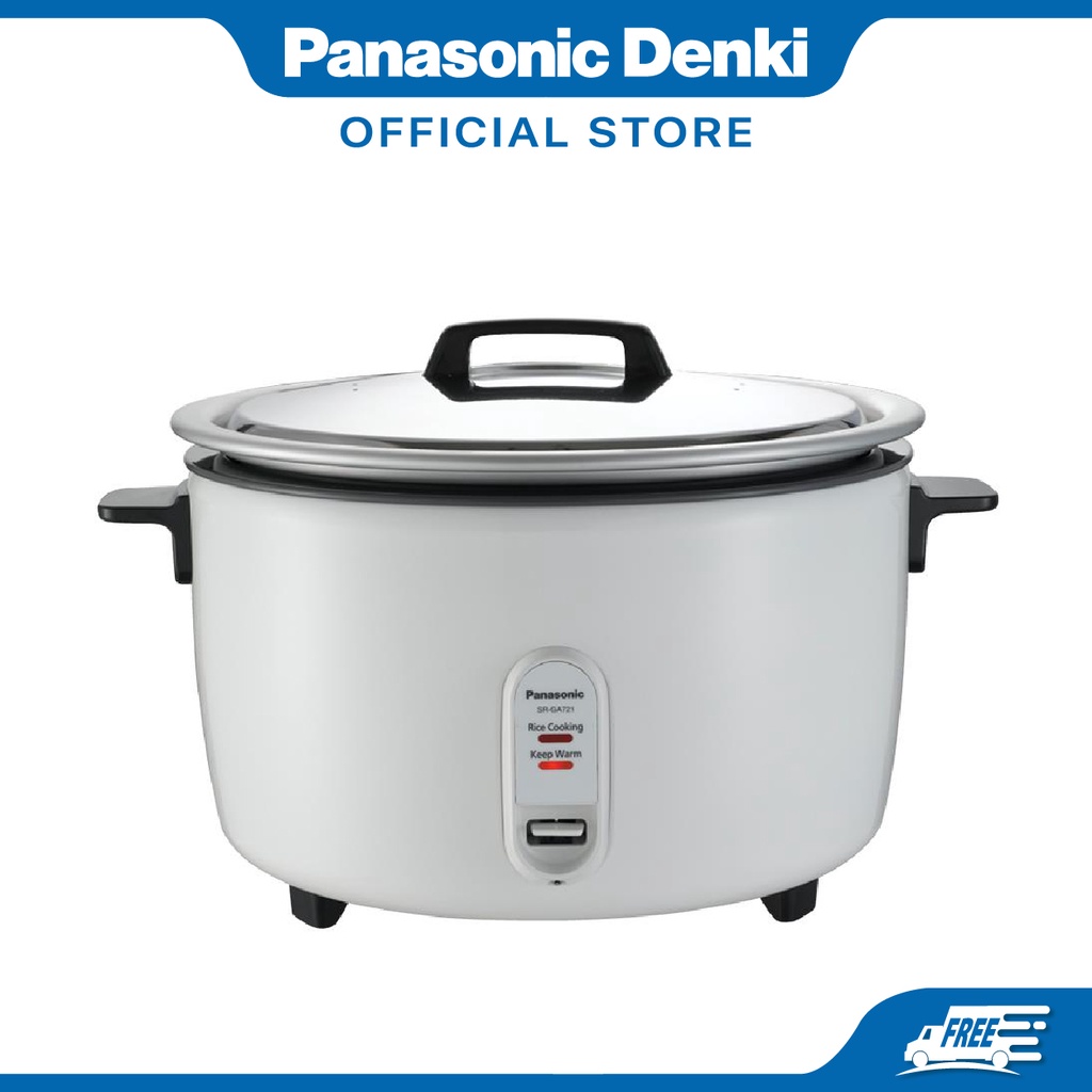 PANASONIC SRGA721 Rice Cooker with 7.2L Capacity, Stainless Steel Lid