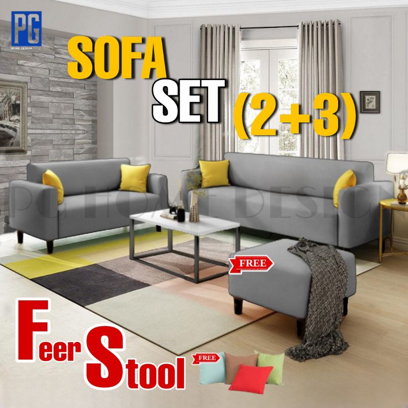 PG HOME READYSTOCK 2 SEATER / 3 SEATER SOFA/ 2+3 SEATER/SOFA SET FREE