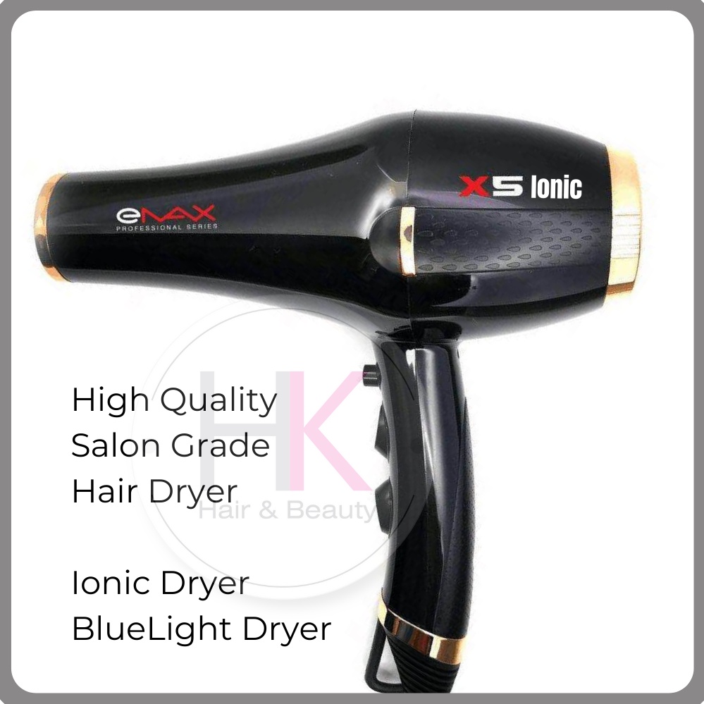Emax Salon Hair Dryer Professional Ionic Hair Dryer Blue Light Hair