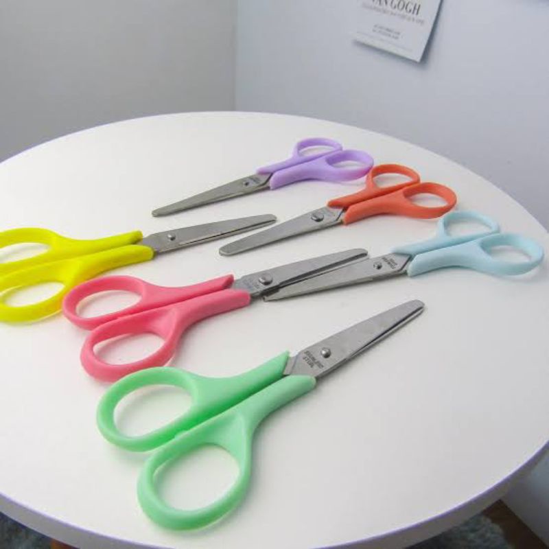 Joykids.id Beautiful PASTEL Color Paper Scissors, Children's Learning