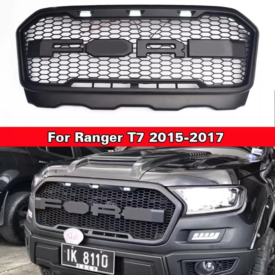 Auto Front Grill Racing Grille Mesh For Ford Ranger T7 2015