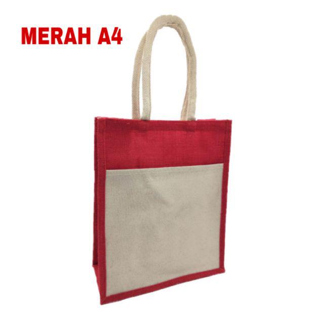 🔥SHIP IN 2 DAYS🔥 JUTE / CANVAS BAG VIRAL FREE NAMA 🎀 FREE TWILLY