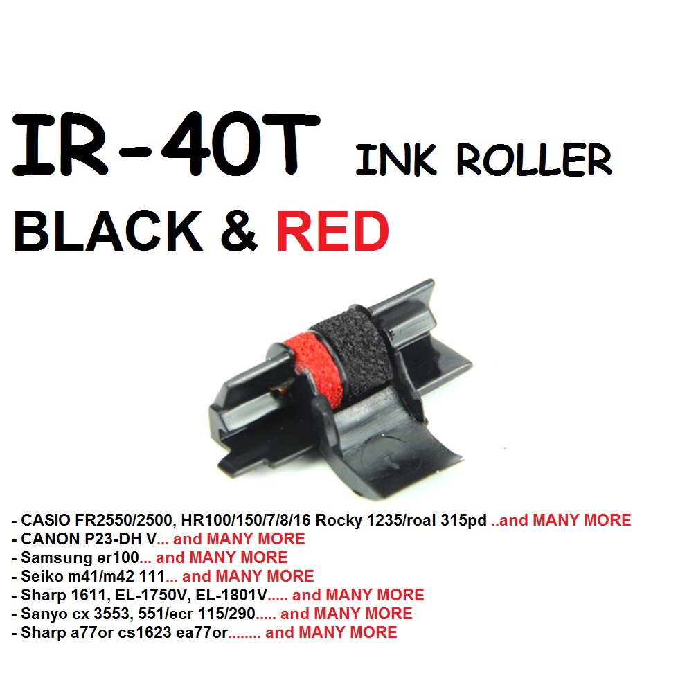IR40T/ IR40T Ink Roller (Black/Red) Shopee Malaysia