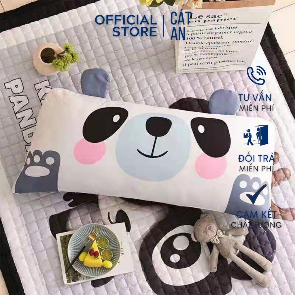 Bed Headrest Pillow Size 50x110 CM Bright Fabric Soft Cotton Intestine