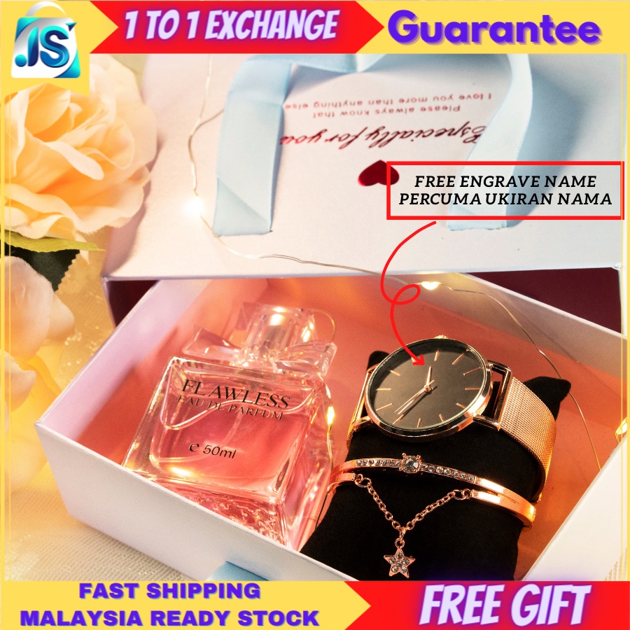 Perfume With Watch WOMEN Birthday Gift Mother's Day Valentine Gift