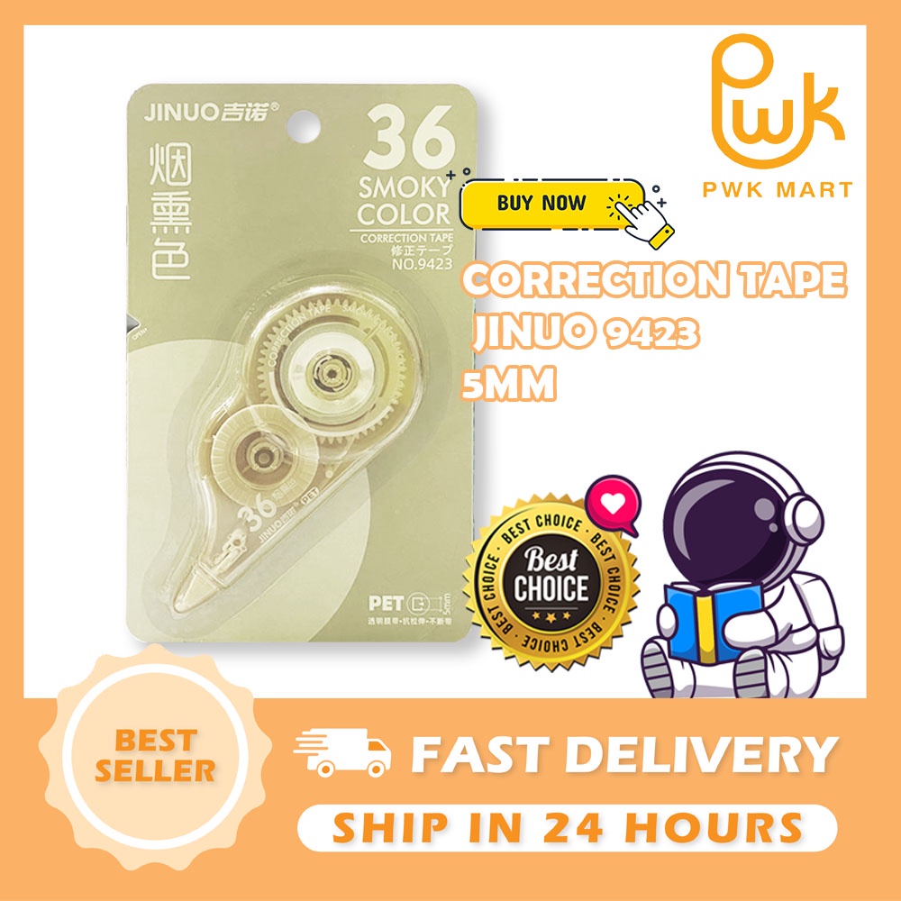 *SMOOTH* CORRECTION TAPE JINUO 9423 5MM Shopee Malaysia