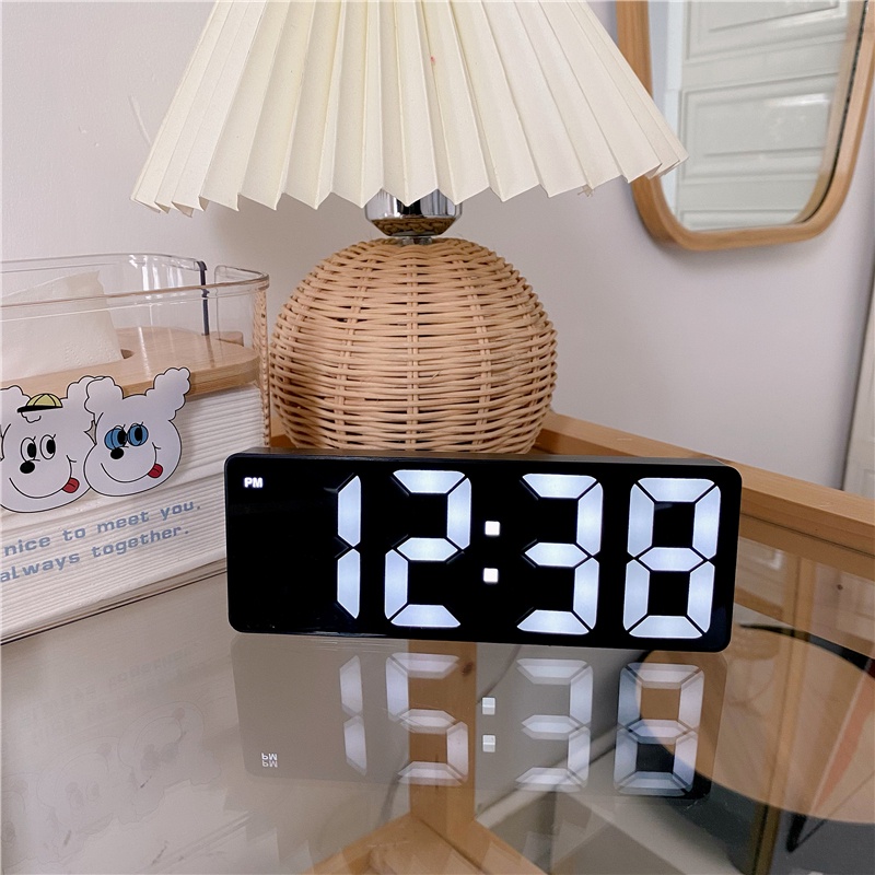 Smart LED Clock Bedside Digital Alarm Clocks Desktop Table Electronic