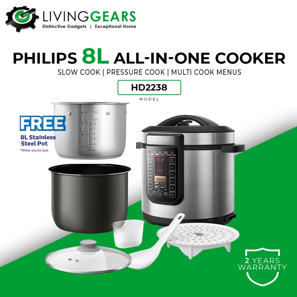 Philips Computerized Electric Pressure Cooker HD2133 (5L)/HD2139 (6L