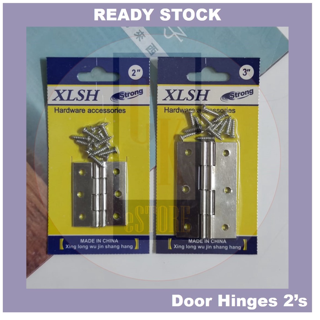 Stainless Steel Door Hinge Ensel Pintu Kayu Plastik Stainless Steel