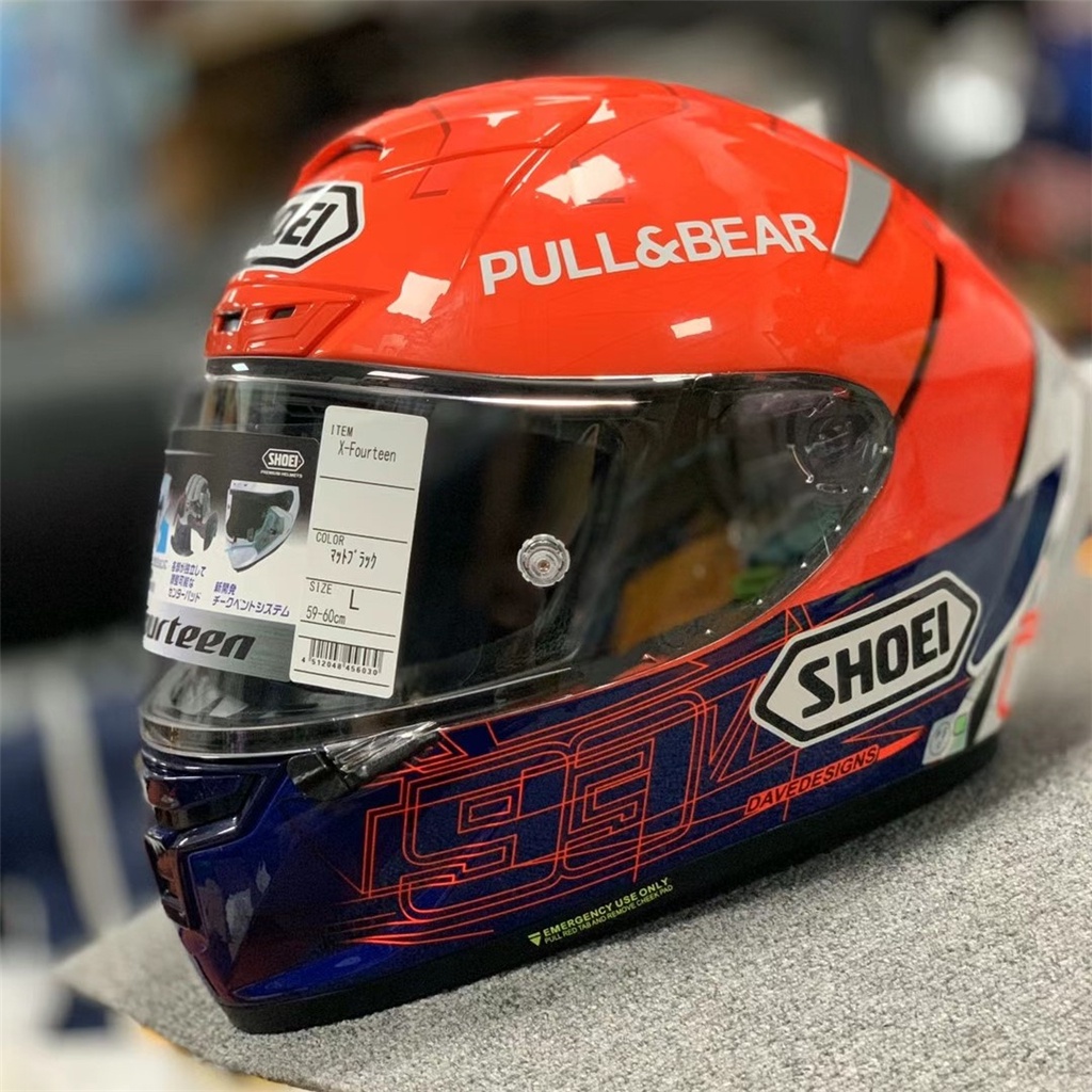 New SHOEI X14 Red Ant Helmet Brand New Design Shoei Motorcycle Full