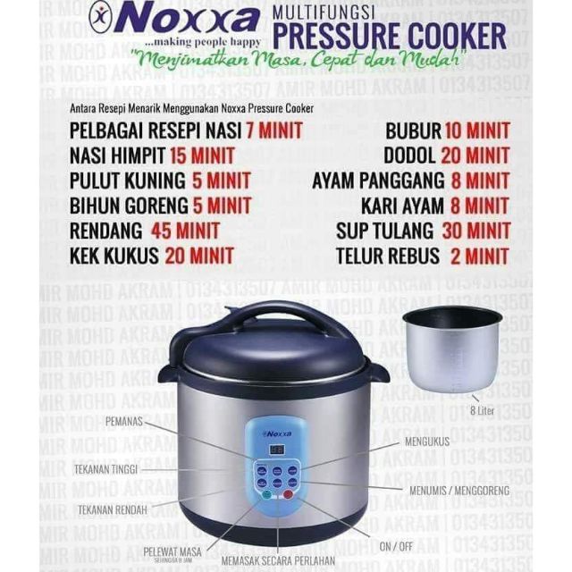 Noxxa Pressure cooker Shopee Malaysia