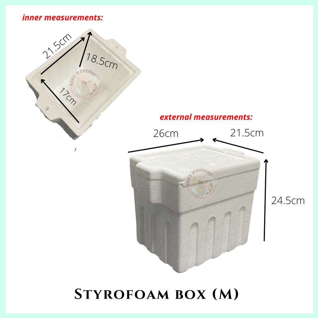 Styrofoam Box Only/ Styrofoam Box/ Ice Box/ Small Styrofoam Box/ Large