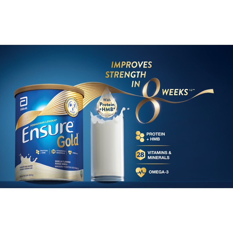 Ensure Gold Milk Powder Vanilla/wheat/coffee 850g Shopee Malaysia