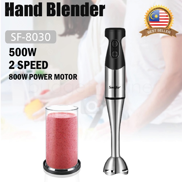 SONIFER SF8030 Electric Hand Blender With Stainless Steel Blade And Measuring Cup / Pengisar