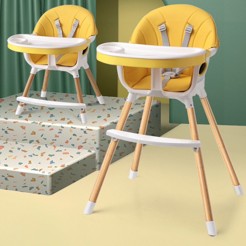 DODOLOVE Highchair Dining Table 2 Levels Easy To Fold And Store