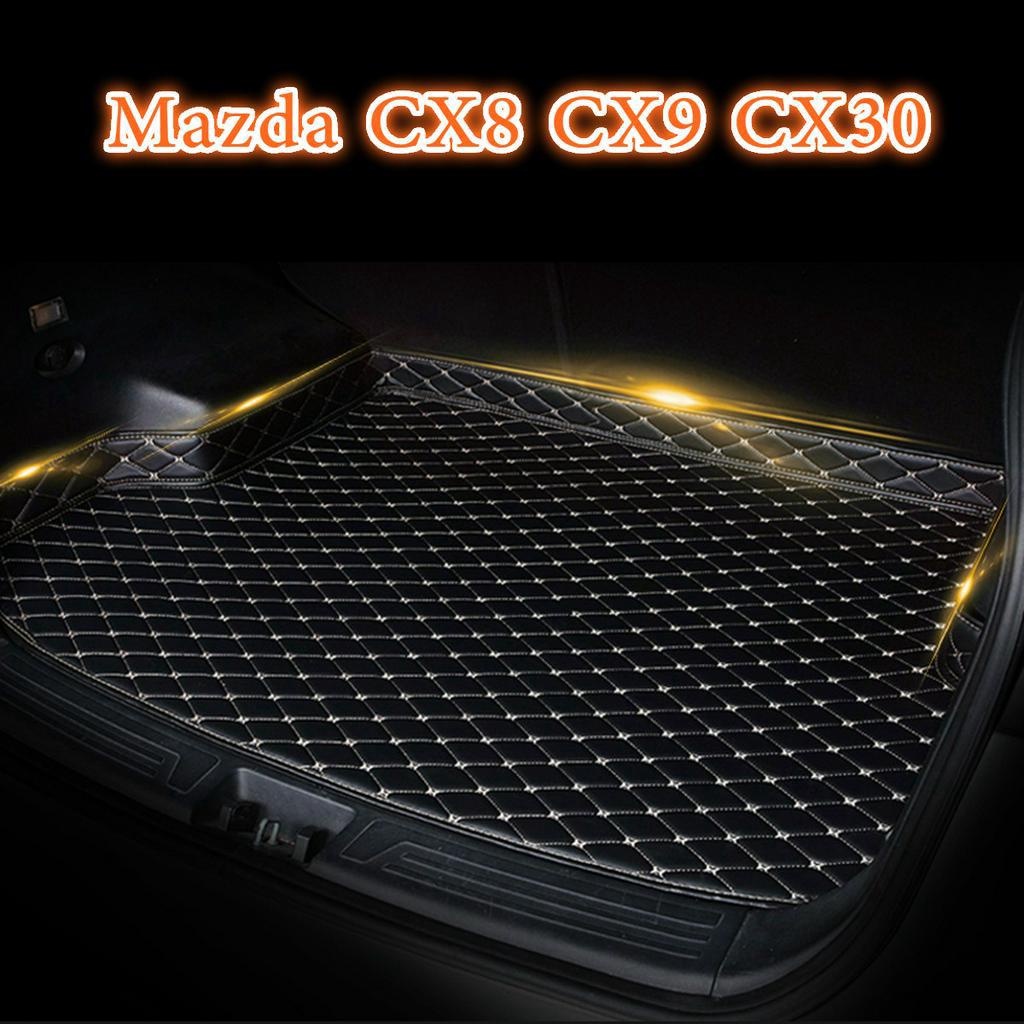 [Ready Stock]For Mazda CX8 CX9 CX30 Trunk Mats PU Leather Car Cargo