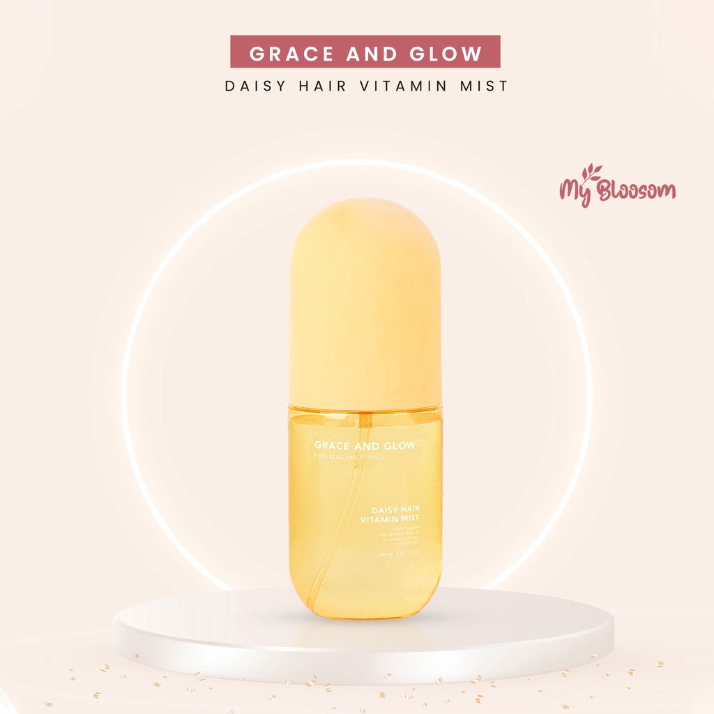 [PROMO] Grace & Glow Daisy Hair Vitamin Mist Sweet scented and Silk hair Keratin + Vitamin B5 C