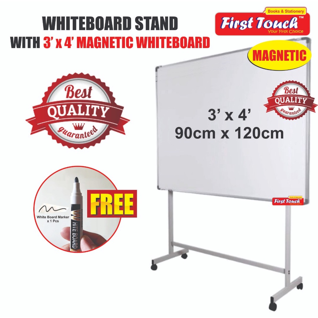 Whiteboard with Stand Whiteboard Stand 2x3 / 3x4 / 4x4 / 3x5