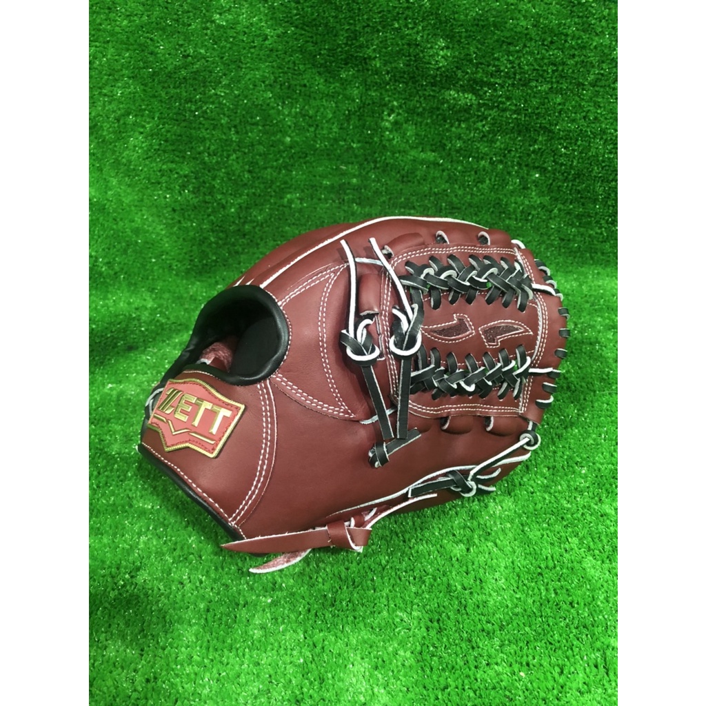 Zett Baseball Gloves 550 Series Model BPGT55004 Burgundy 11.8inch