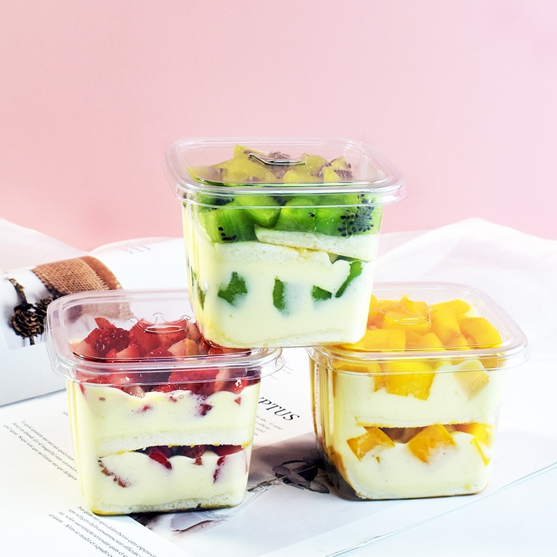 Cupcake Box Mousse Packaging Cake Box Disposable Transparent Dessert