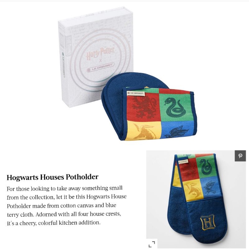 [Ready Stock] Le Creuset Harry Potter Hogwarts Magical Collection Set