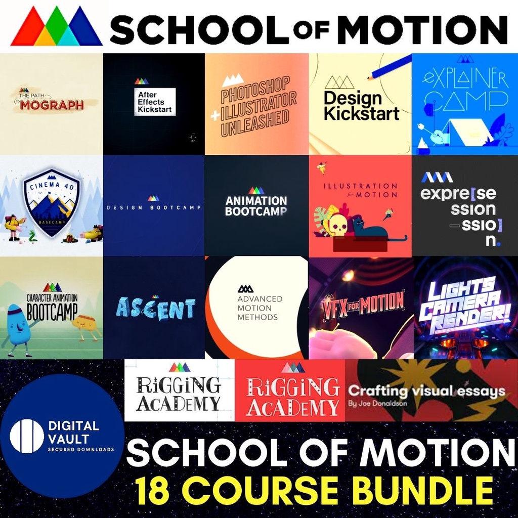 School of Motion Full Collection (18 Course Bundle) [Motion Design