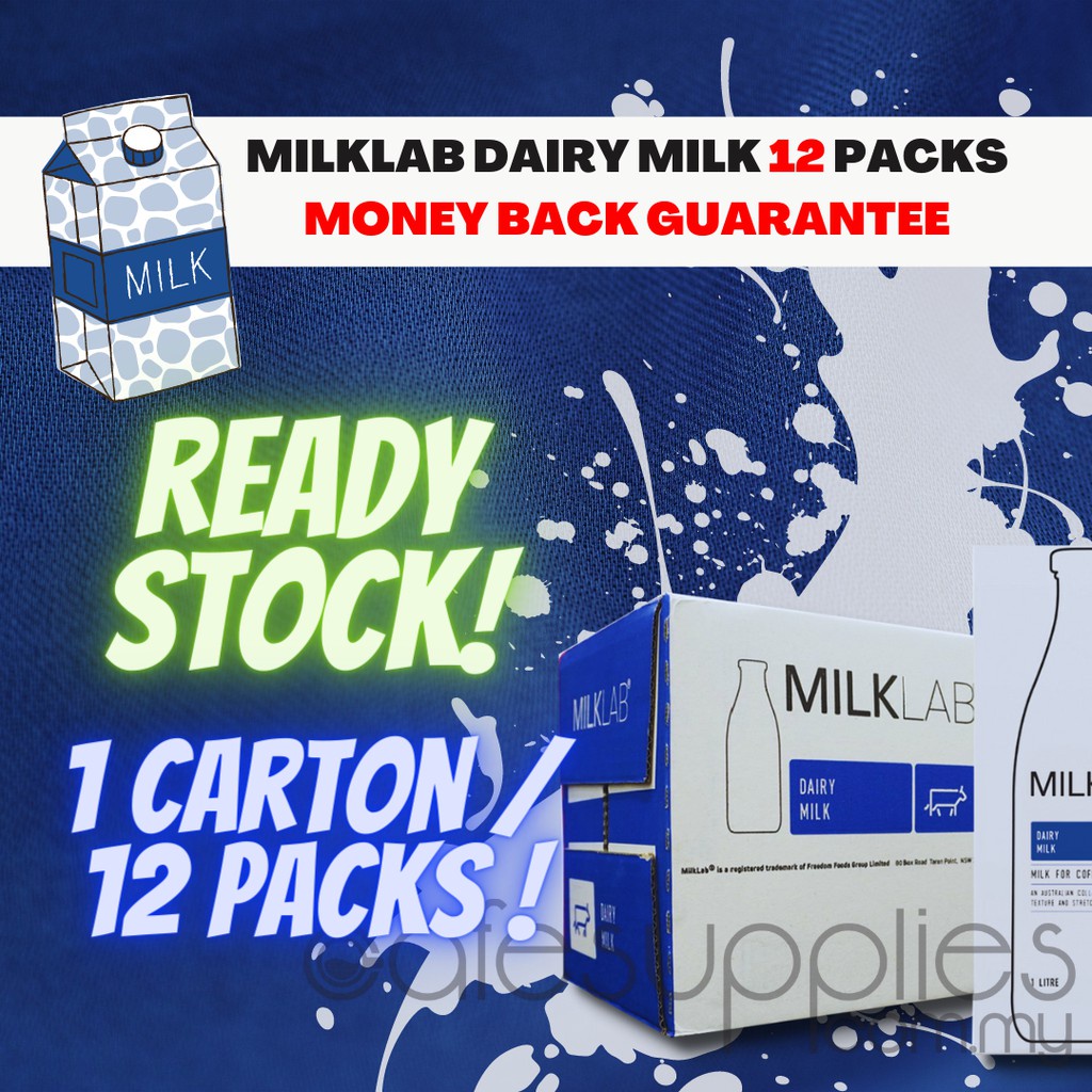 ∋HALAL Barista MilkLab Dairy Milk 1 L x 12 PACKS !! READY STOCK & FAST