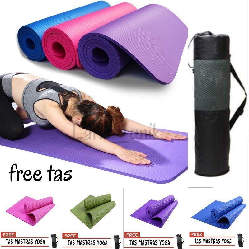 [Guarantee Free Saung] Yoga MAT Anti Slip MAT 8mm Thick/Gymnastics