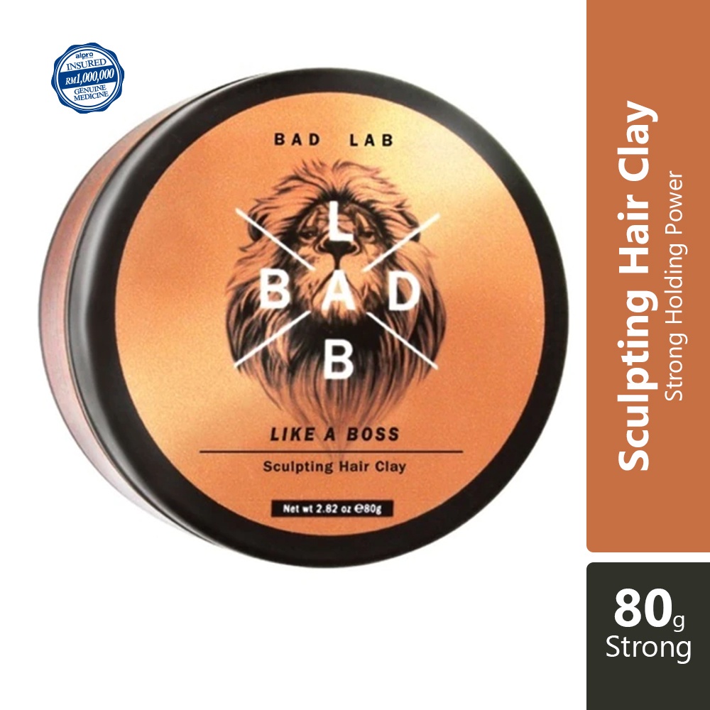 Bad Lab Sculpting Hair Clay (80g) Shopee Malaysia