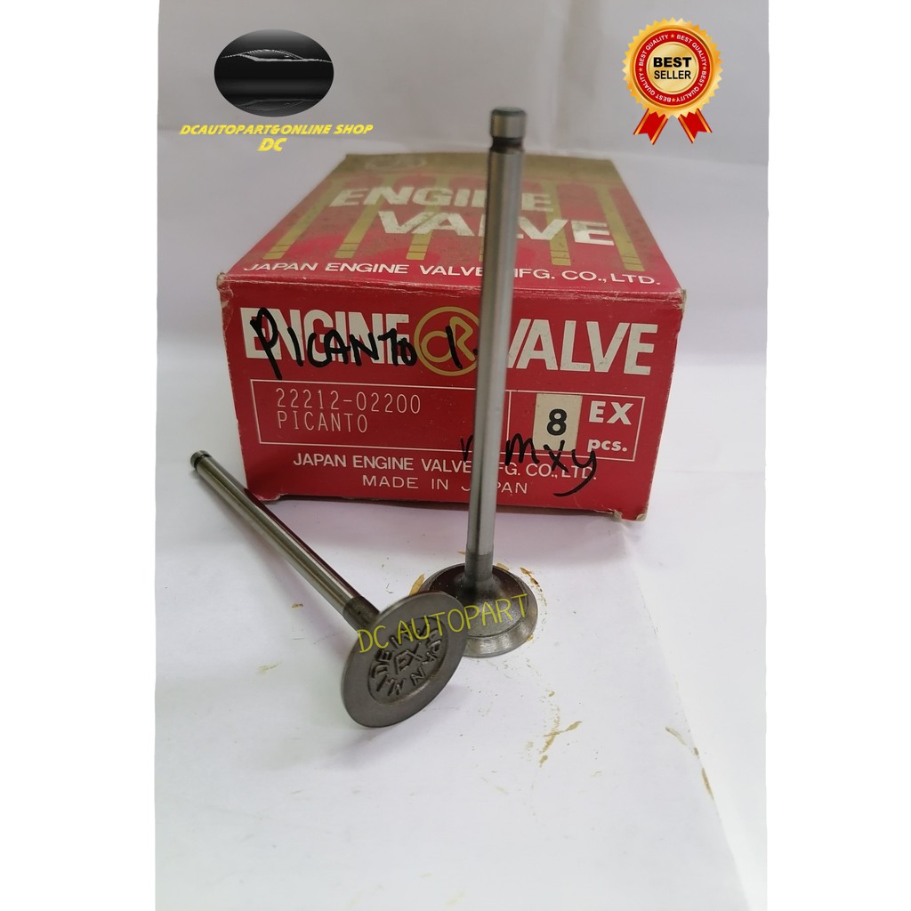 KIA PICANTO 1.1 ENGINE INTAKE & EXHAUST ENGINE VALVE ( DOKURO JAPAN