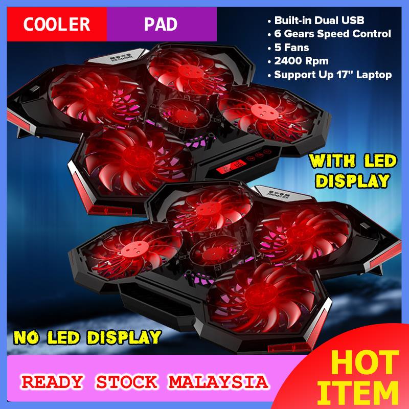 ICE COOREL K3 Ice Cooling Fan Laptop Cooler Pad Game Super Mute 5 Fans