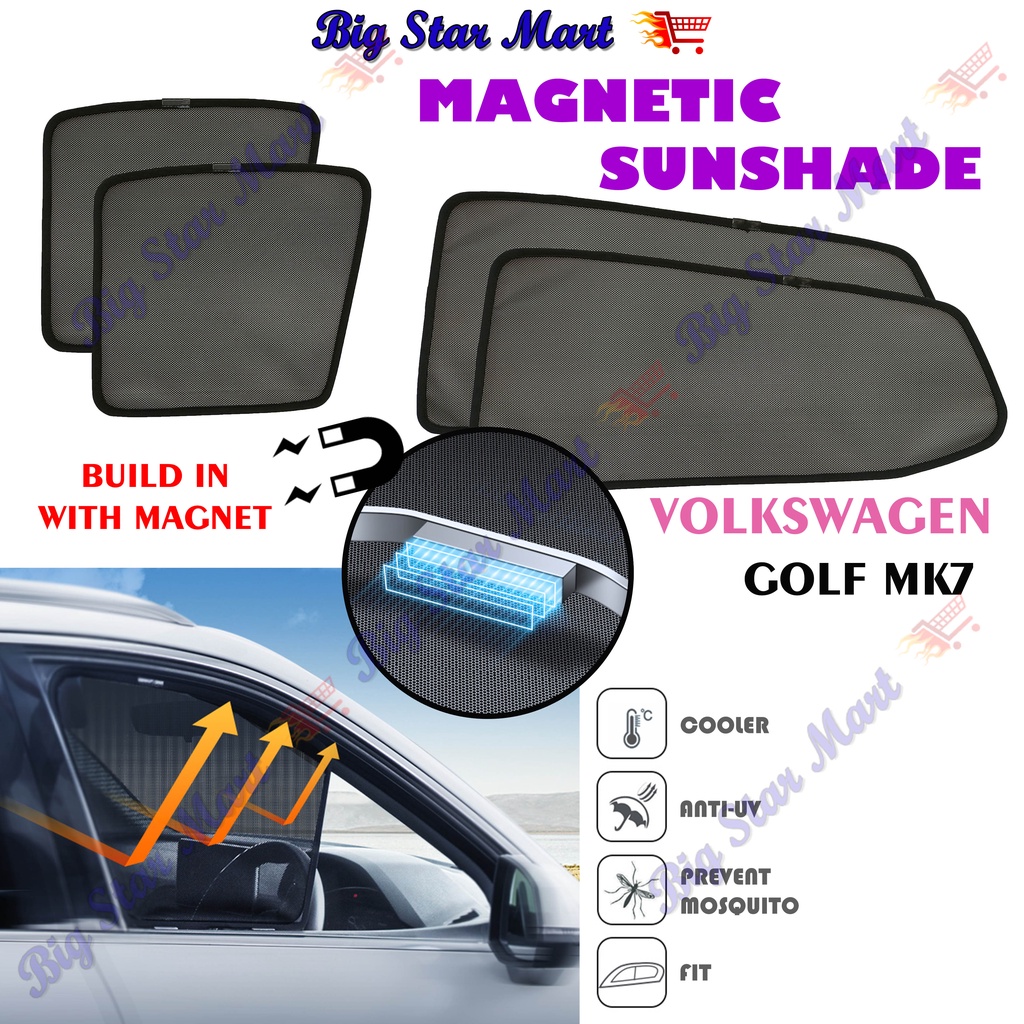 VOLKSWAGEN Golf MK7 Sunshade Car Window Sun Shade Shopee