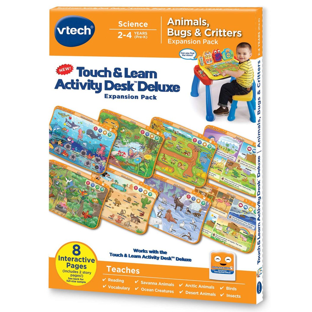 VTech Touch and Learn Activity Desk Deluxe Expansion Pack - Animals