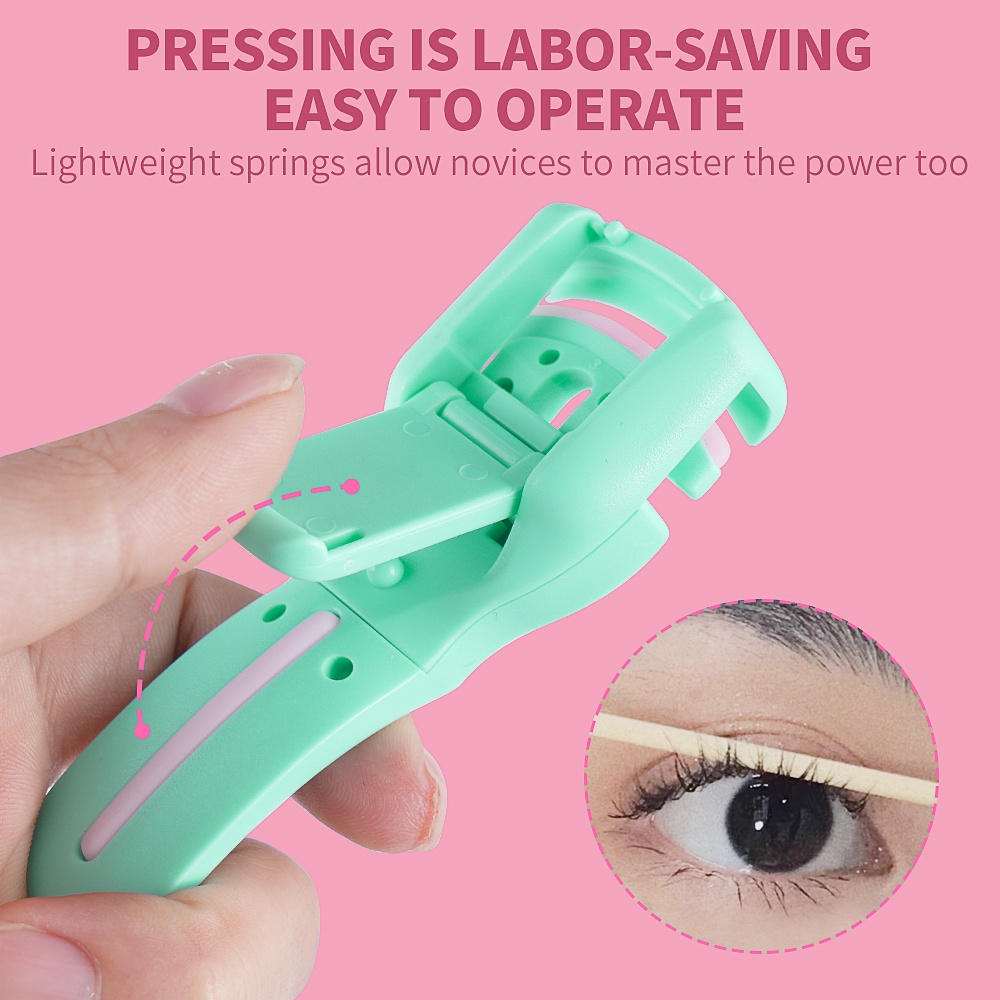 MAANGE Eyelash Curler Portable Long Lasting Curl Press Type Eyelashes
