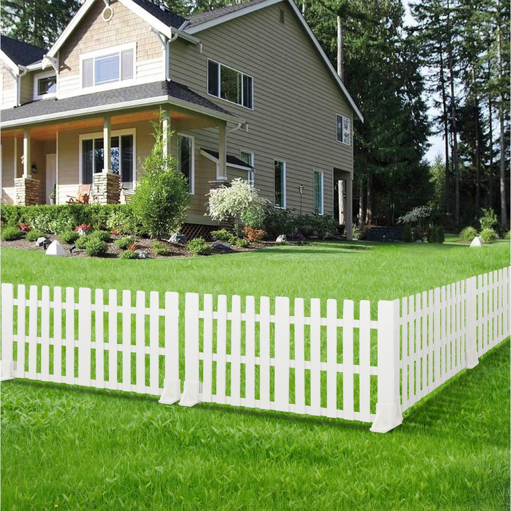 HomePro Wooden Garden Fence Outdoor Gardening White Pagar Kayu Hiasan